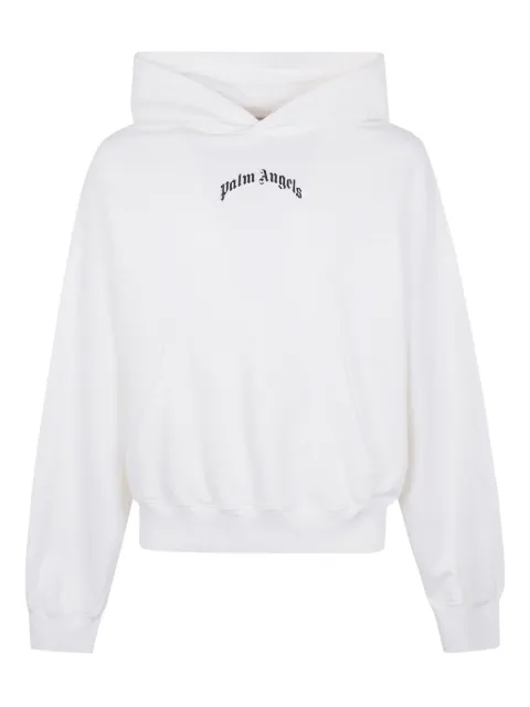 Palm Angels logo-print cotton hoodie
