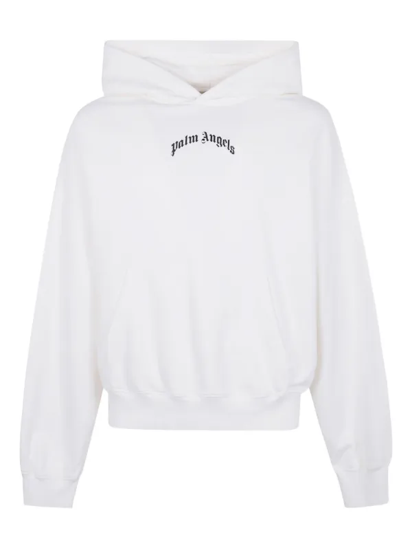 Palm Angels ロゴ パーカー | ホワイト | FARFETCH JP