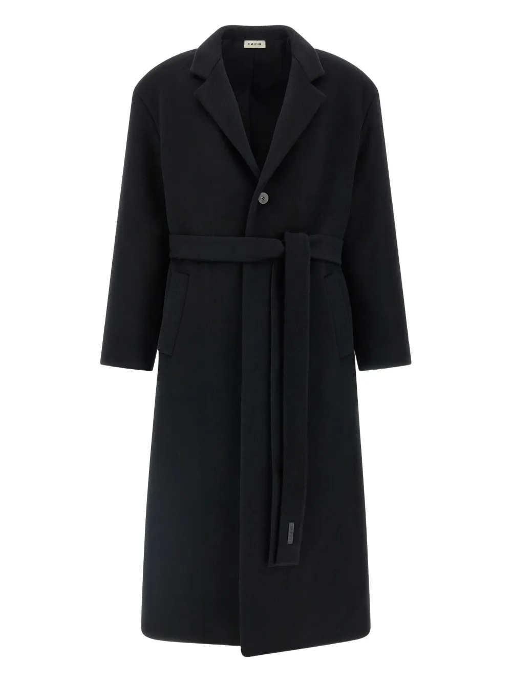 single-breasted wool coat