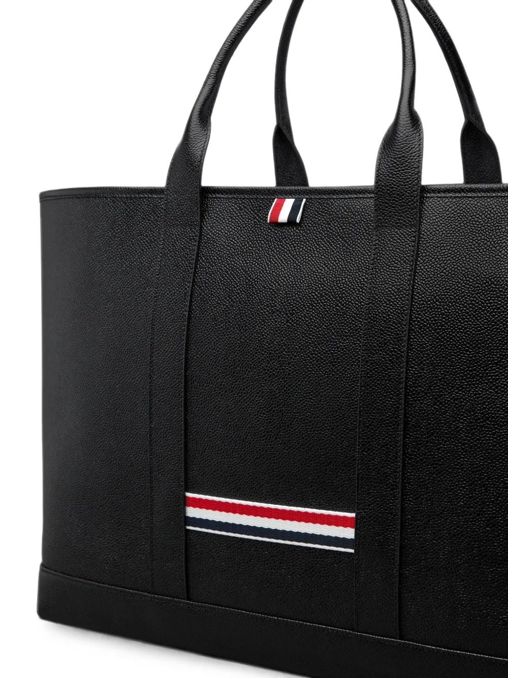 Thom Browne Tool medium kalfsleren shopper Zwart