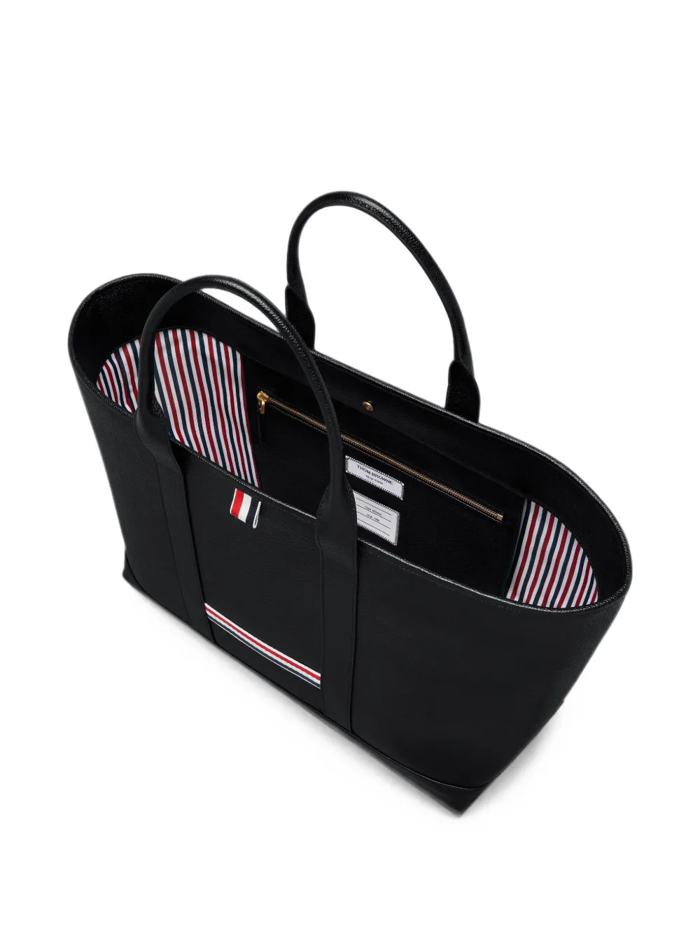 Thom Browne Tool medium kalfsleren shopper Zwart