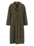 Fear Of God single-breasted belted coat - Green