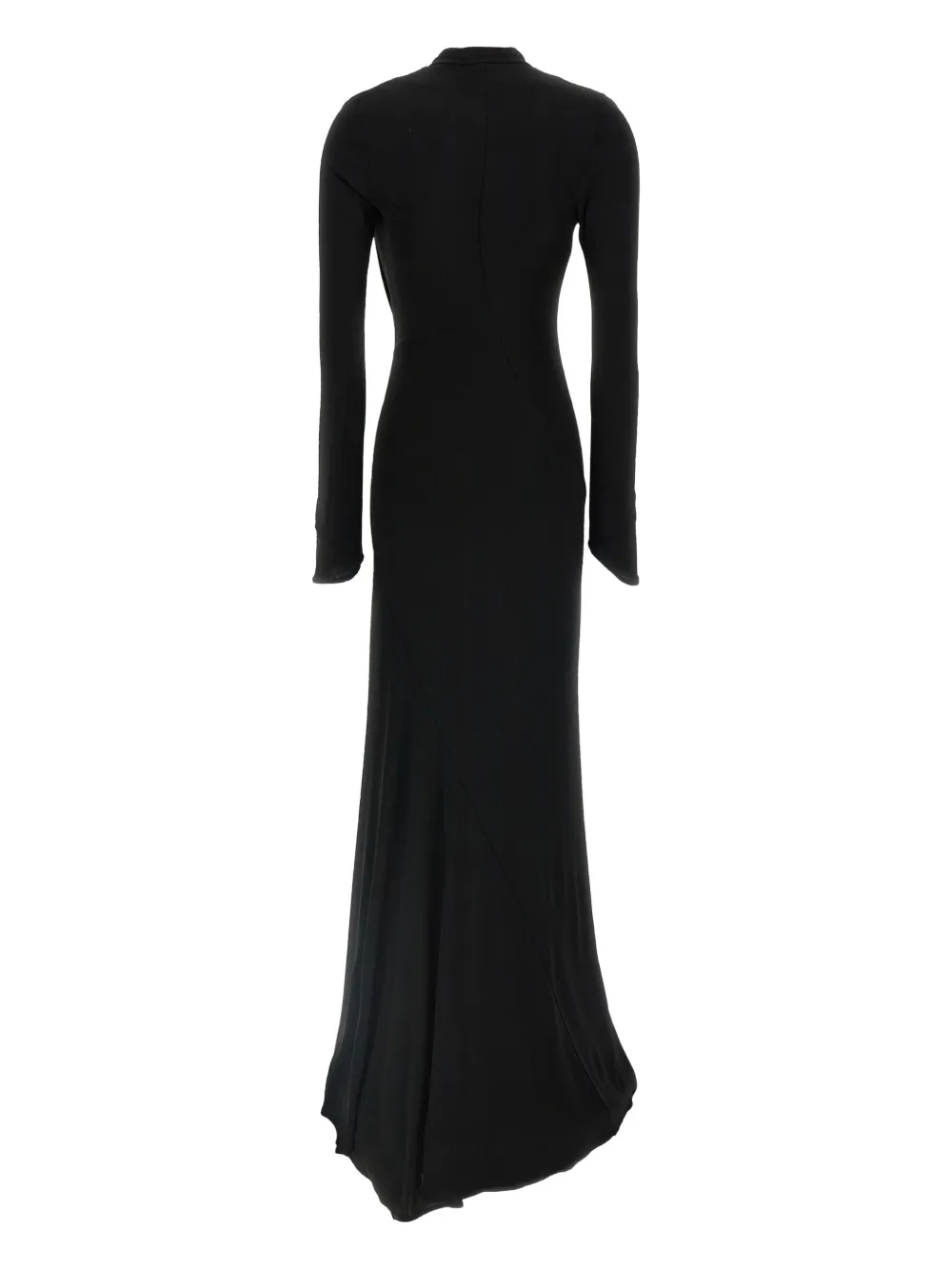 The Attico Maxi-jurk met veters Zwart