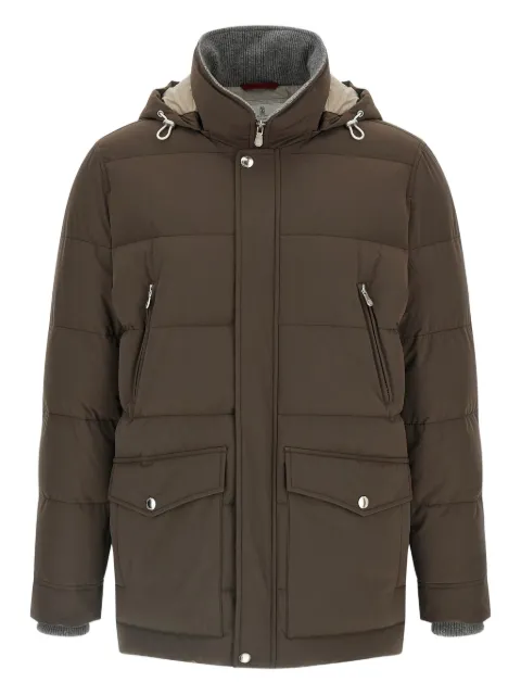 Brunello Cucinelli patch-pockets padded jacket