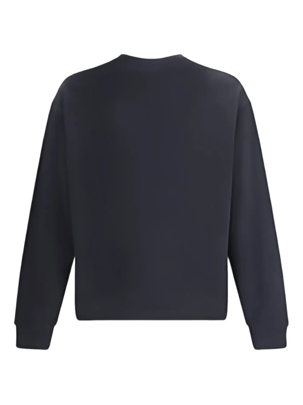 Moschino logo-embroidered sweatshirt - Zwart