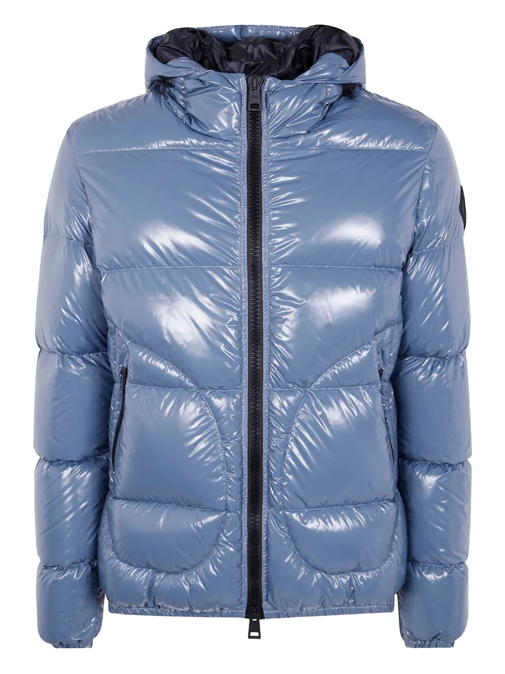 Herno Gevoerd jack met capuchon Blauw