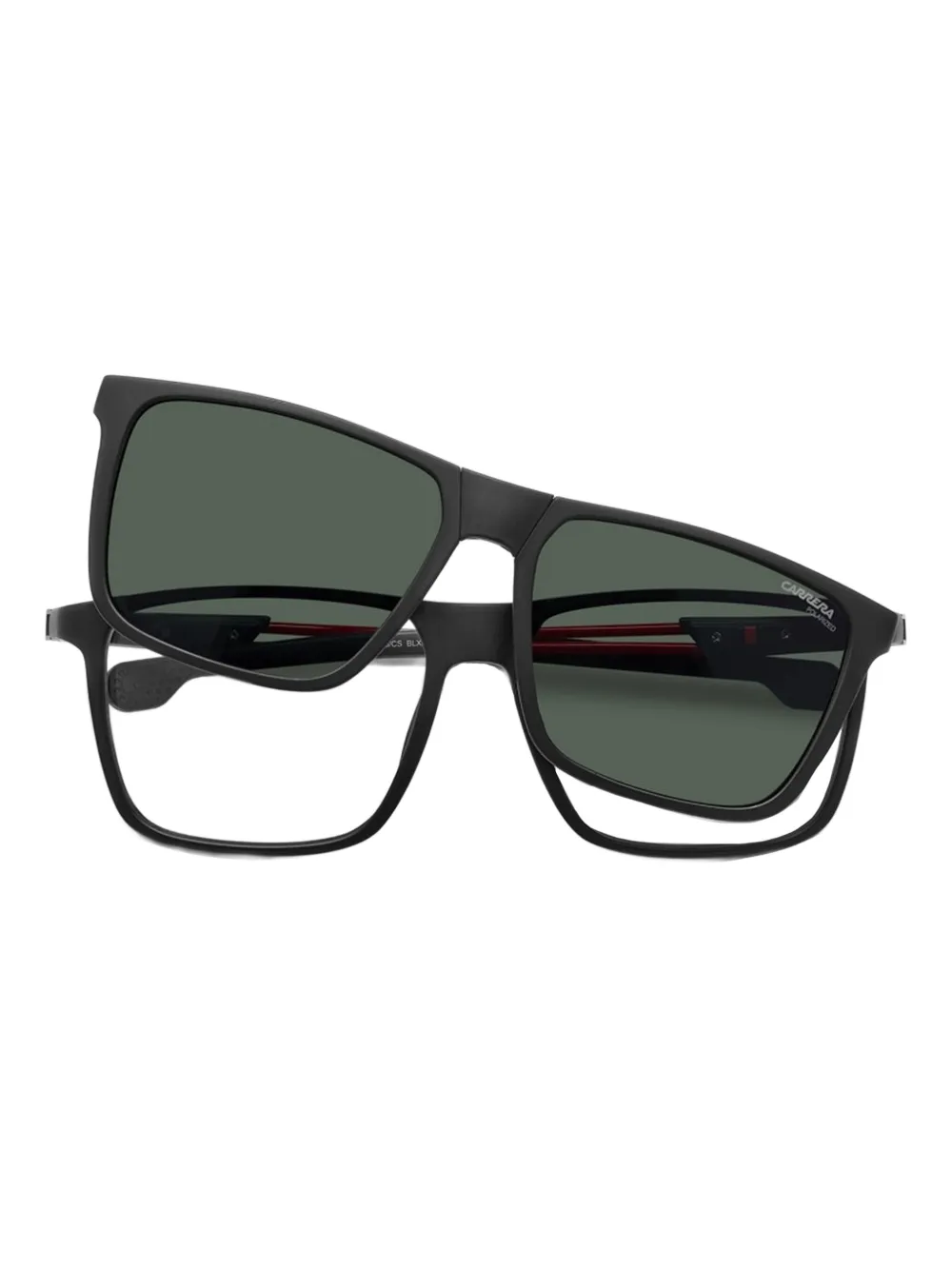 Carrera clip-on square sunglasses Zwart