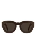 ETRO logo-embellished square sunglasses - Brown