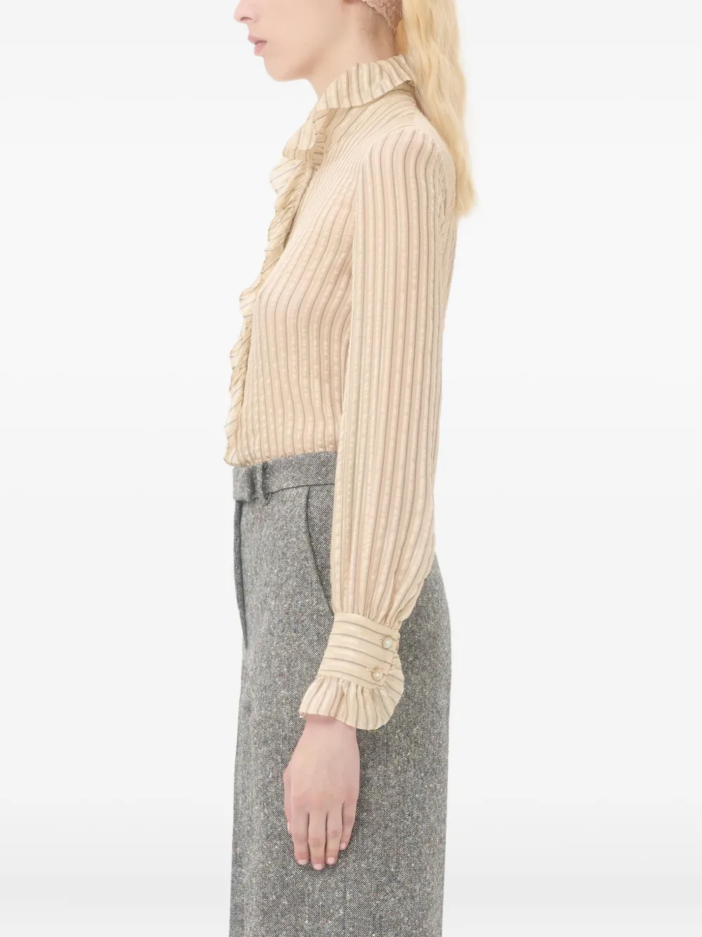 Valentino Garavani Blouse met ruches detail - Beige