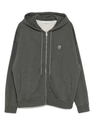 Kenzo Quilted zip-up Hoodie | Grey | FARFETCH HK