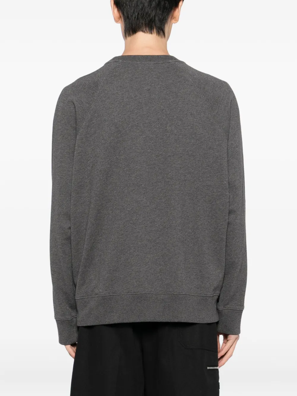 Maison Kitsuné Gray Bold Fox Head Patch Oversize Sweatshirt In Gray