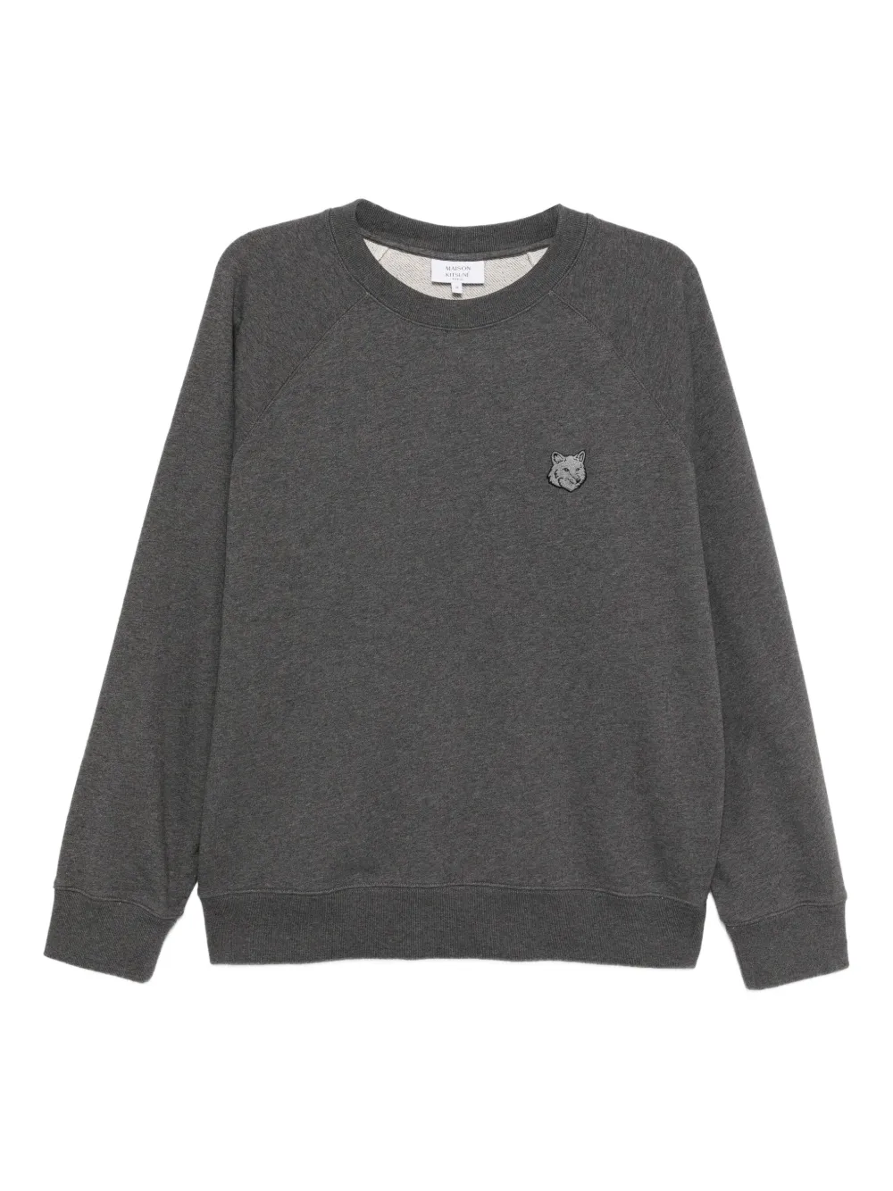 Maison Kitsuné フォックスパッチ スウェットシャツ - グレー Maison Kitsuné フォックスパッチ スウェットシャツ - グレー