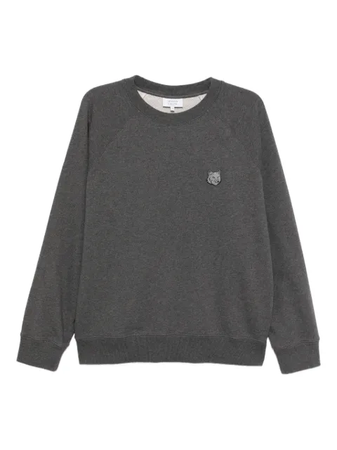 Maison Kitsuné sudadera con parche grueso de cabeza de zorro