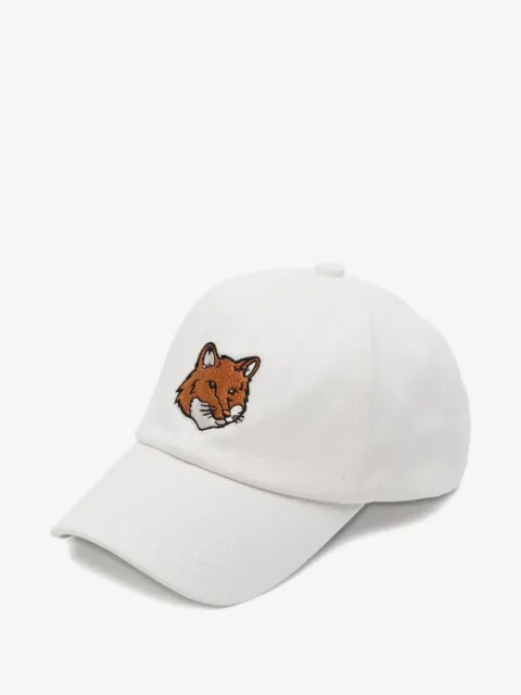 Maison Kitsuné fox-head-embroidered cap hat
