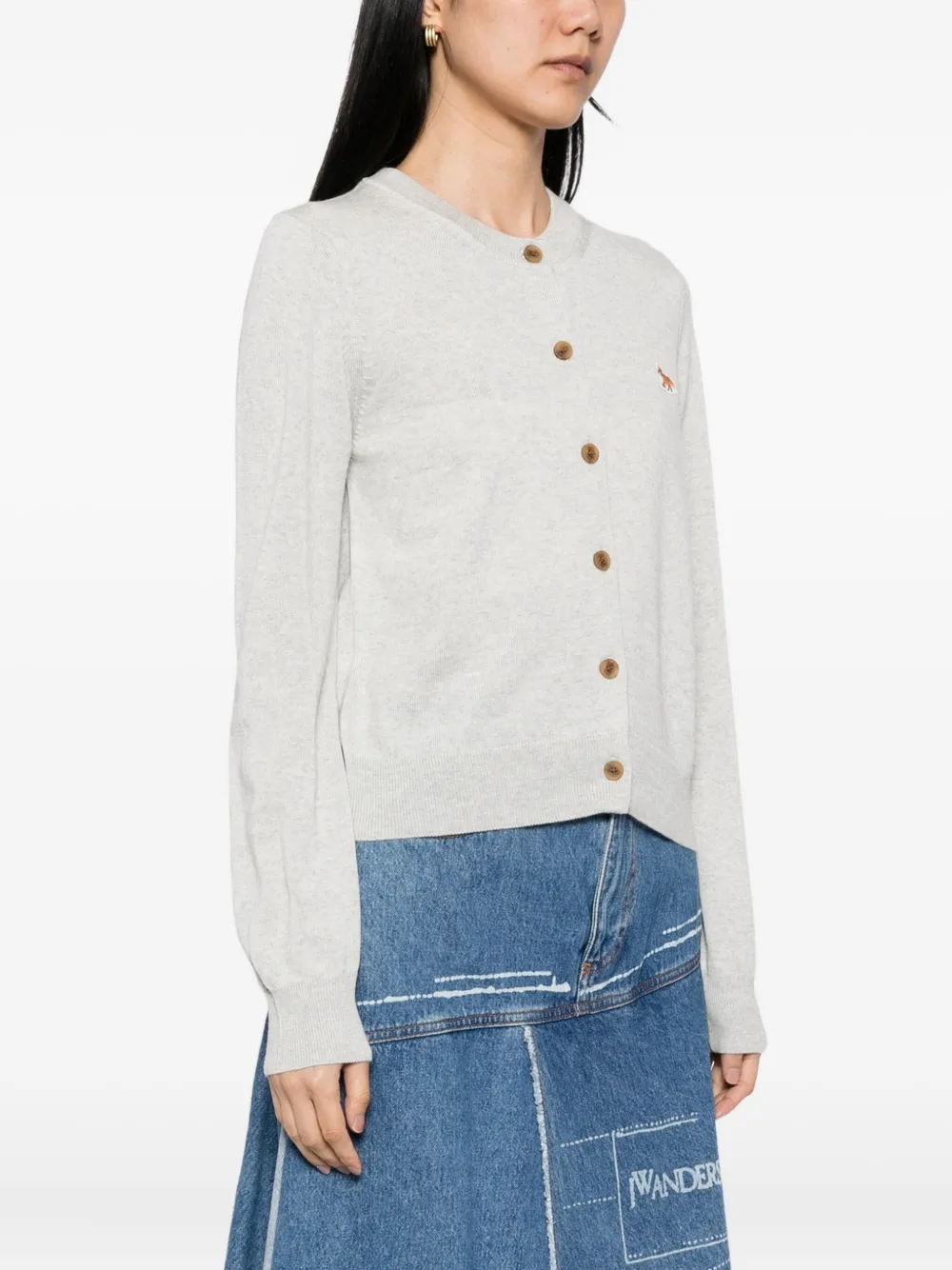 Maison Kitsuné Baby Fox Patch vest Grijs