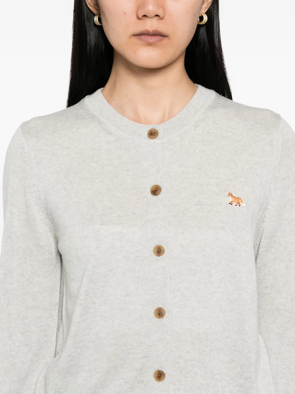 Maison Kitsuné Baby Fox Patch vest Grijs