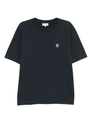 【新品】MAISON KITSUNÉ BOLD FOX HEAD PATCH T Maison Kitsuné Bold Fox Head Patch T-shirt | Blue | FARFETCH