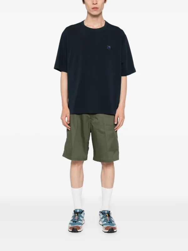 Maison Kitsuné Bold Fox Head Patch T-shirt | Blue | FARFETCH