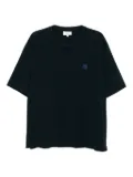 Maison Kitsuné bold fox head patch T-shirt - Blue