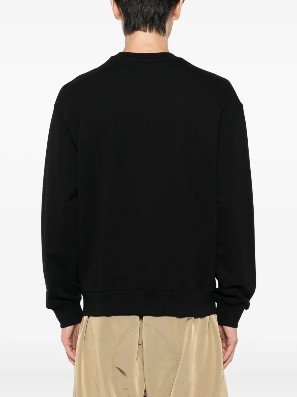 Maison Kitsuné Sweater met geborduurde vossenkop Zwart