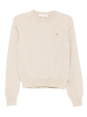 【関税&送料込】Maison Kitsune Ivory Cotton Blend Sweater And Wander x Maison Kitsuné Fleece Sweatshirt | Neutrals