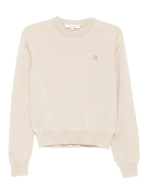 Maison Kitsuné embroidered-logo jumper
