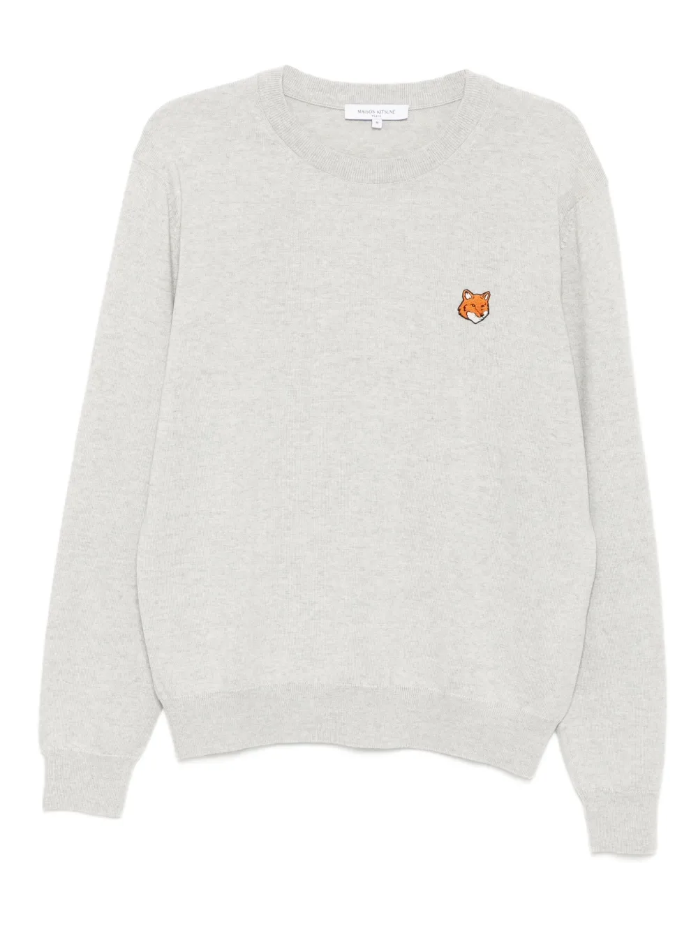 Maison Kitsuné fox head patch sweatshirt | Grey | Image 1