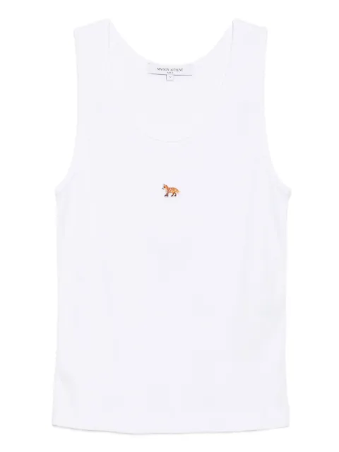 Maison Kitsuné fox-embroidered tank top