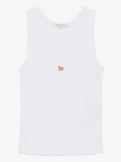 Maison Kitsuné fox-embroidered tank top