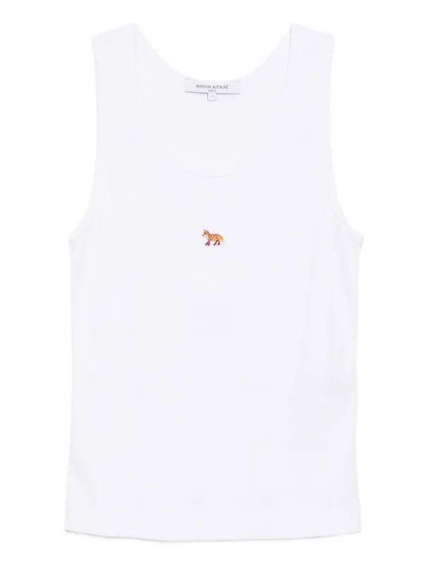 Maison Kitsuné エンブロイダリータンクトップ | ホワイト | FARFETCH JP