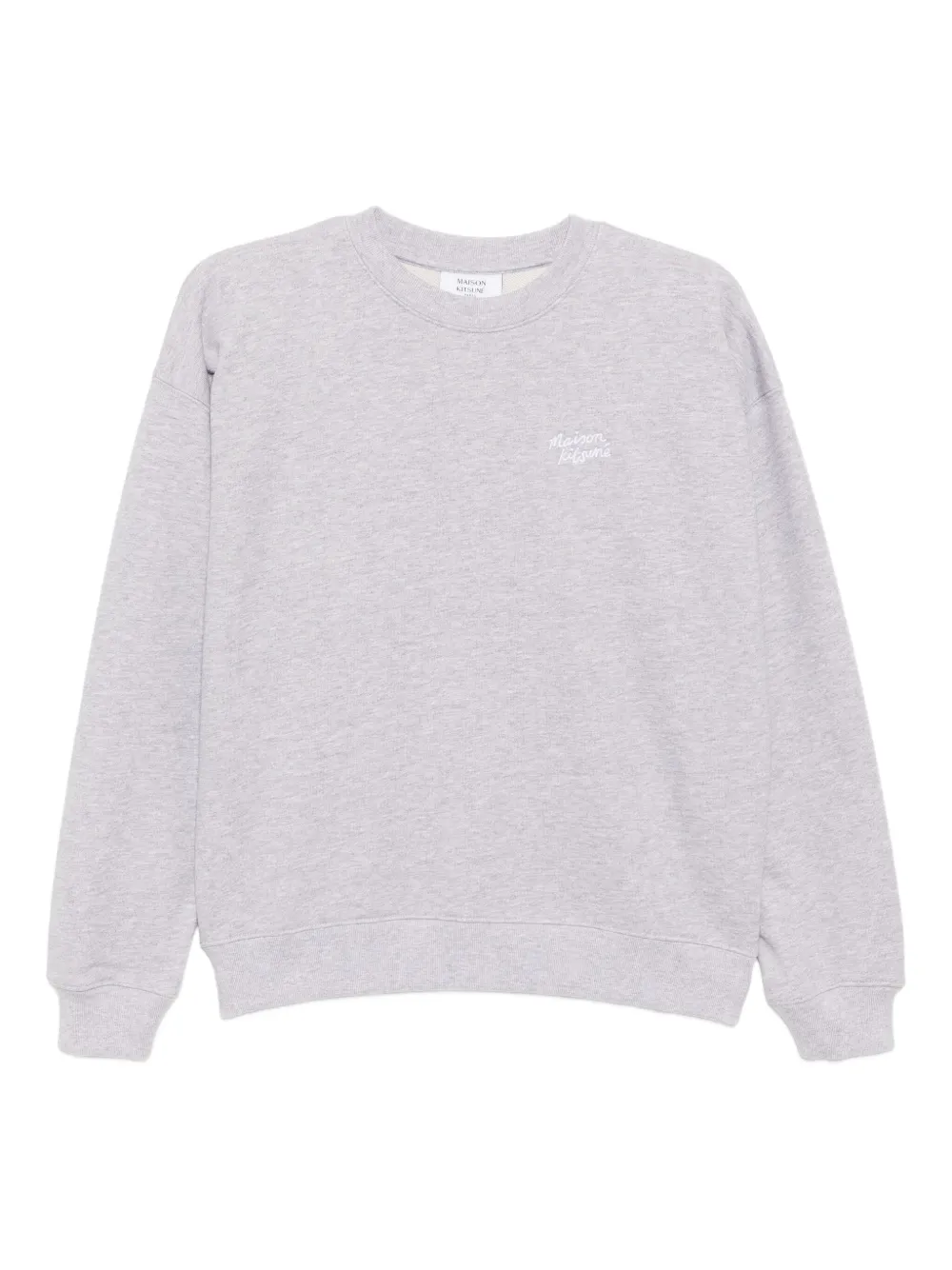Maison Kitsuné Handwriting Embroidered sweatshirt | Grey | Image 1