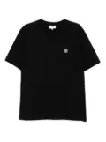 Maison Kitsuné bold fox head patch T-shirt - Black