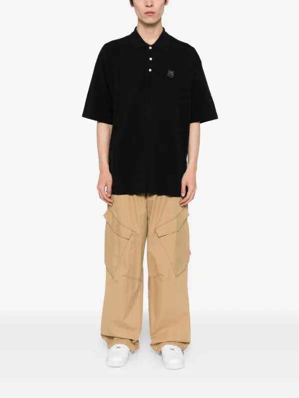 Maison Kitsuné Fox Head ポロシャツ | ブラック | FARFETCH JP