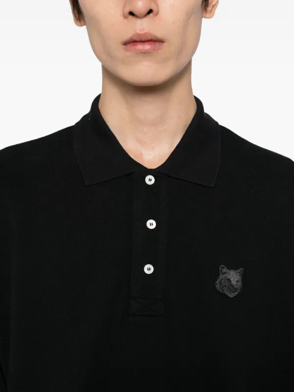 Maison Kitsuné Fox Head ポロシャツ | ブラック | FARFETCH JP