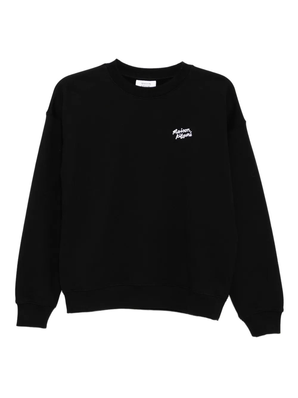 Maison Kitsuné embroidered-logo sweatshirt | Black | Image 1