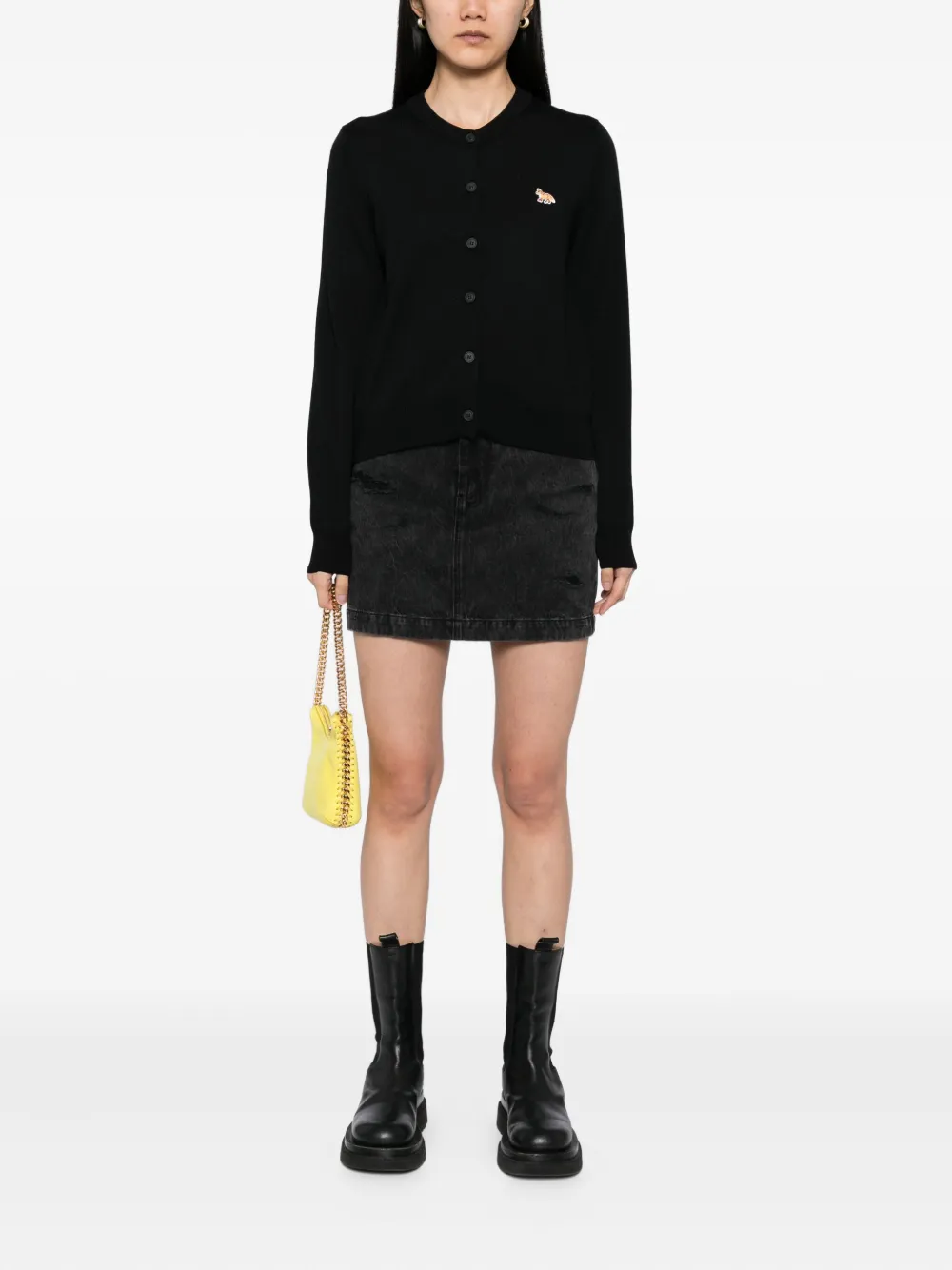 Maison Kitsuné Baby Fox Patch vest Zwart
