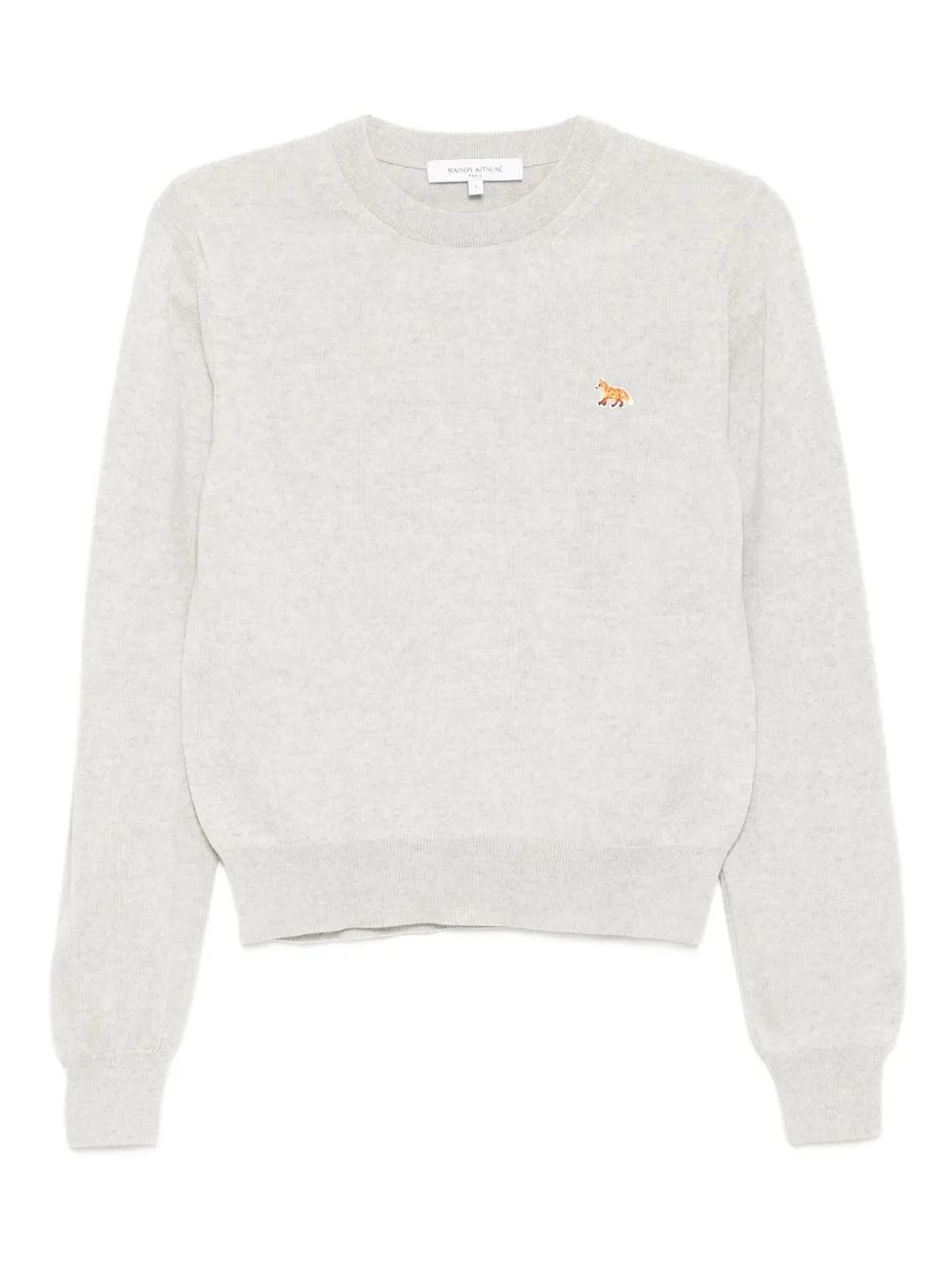 Maison Kitsuné Trui met geborduurd logo Grijs