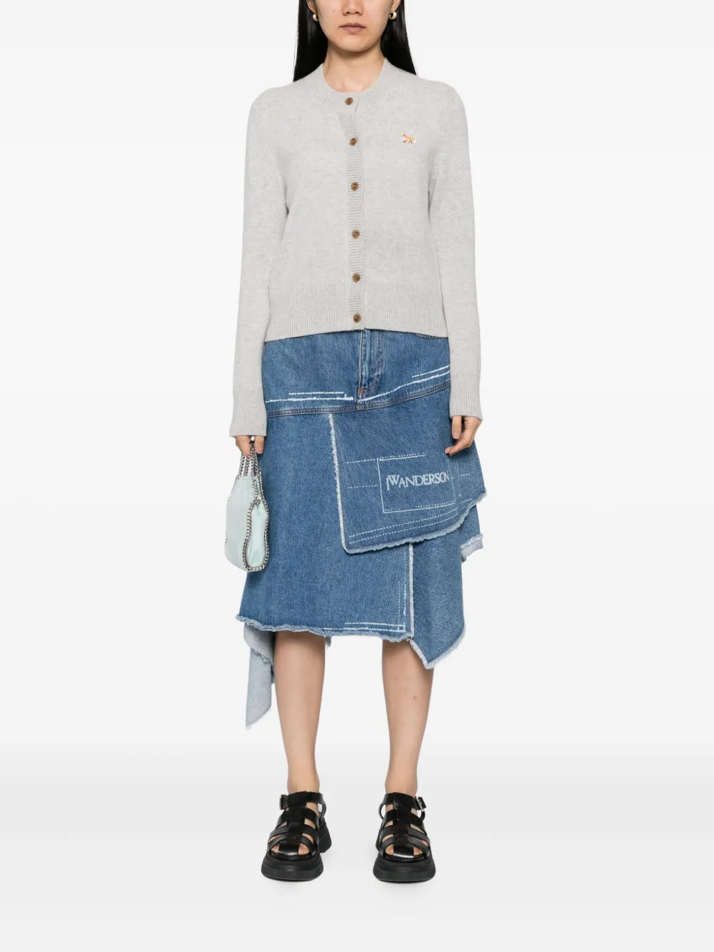Maison Kitsuné Baby Fox Patch vest Grijs