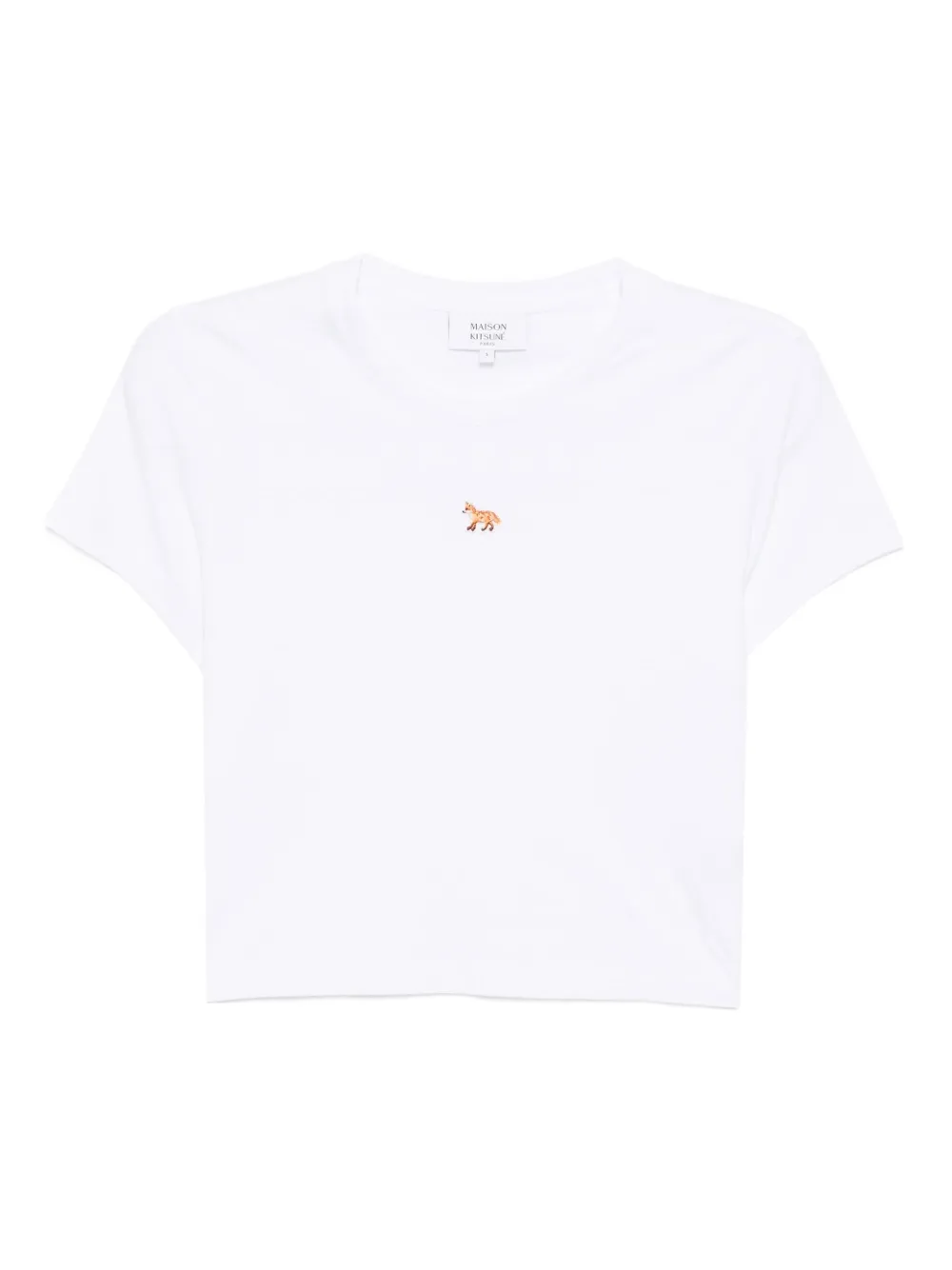 Maison Kitsuné Baby Fox Patch Baby T-shirt Wit