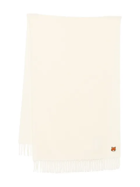 Maison Kitsuné embroidered-logo scarf