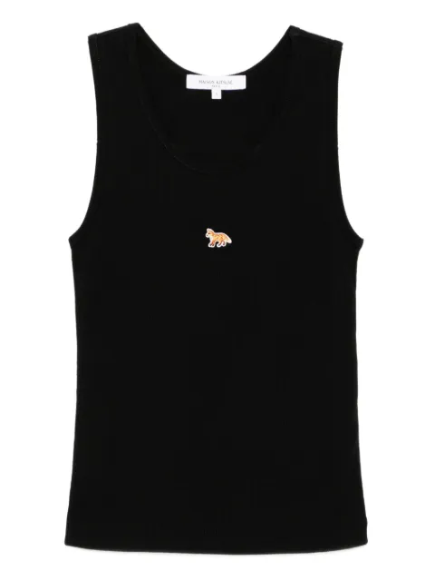 Maison Kitsuné fox-embroidered tank top
