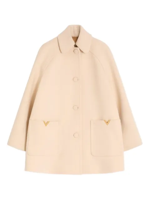 Valentino Garavani V-detail wool peacoat