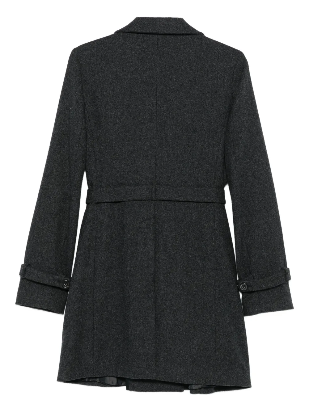 Jil Sander Pre-Owned 2000s mantel met dubbele rij knopen - Grijs