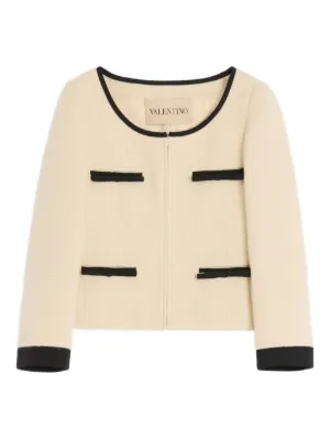 【Valentino】ヴァレンティノ　最高級　ツイード ジャケット Valentino】ヴァレンティノ 最高級 ツイード ジャケット