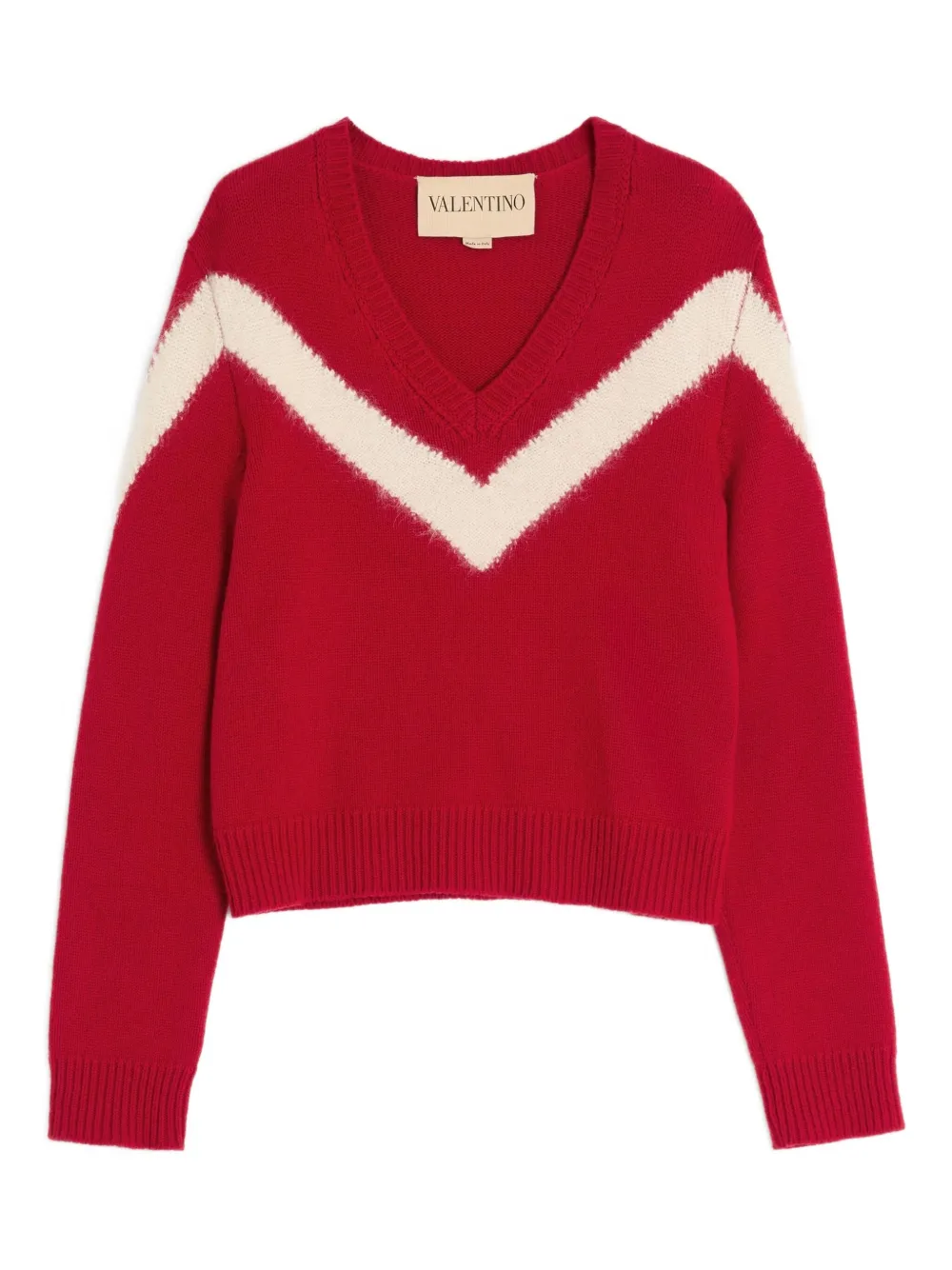 Valentino Garavani Vネック セーター - レッド Valentino Garavani Vネック セーター - レッド
