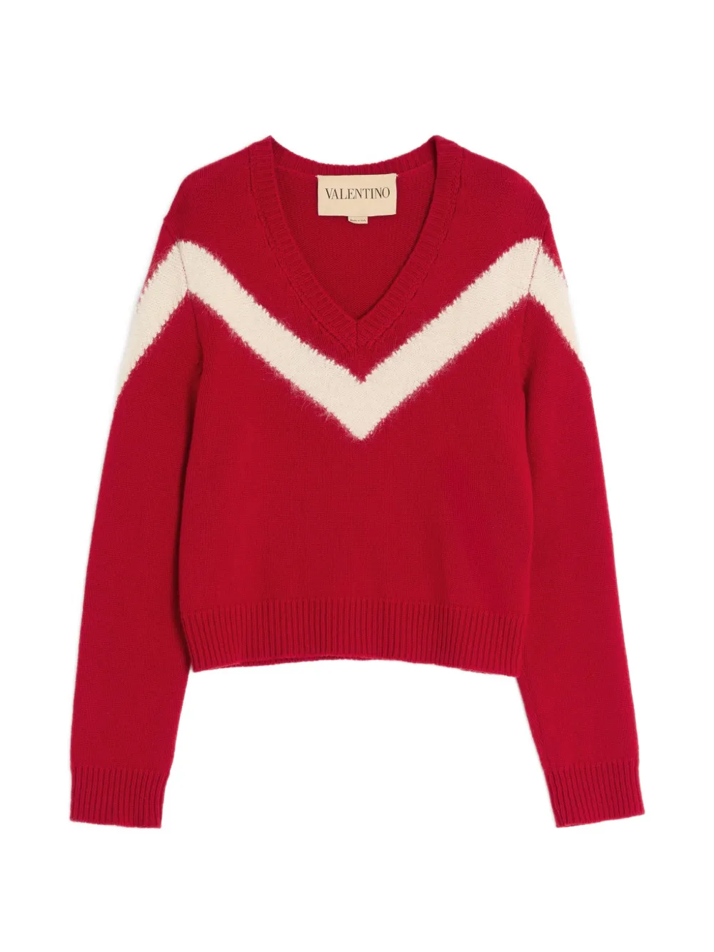 Valentino Garavani Sweater met V-hals Rood