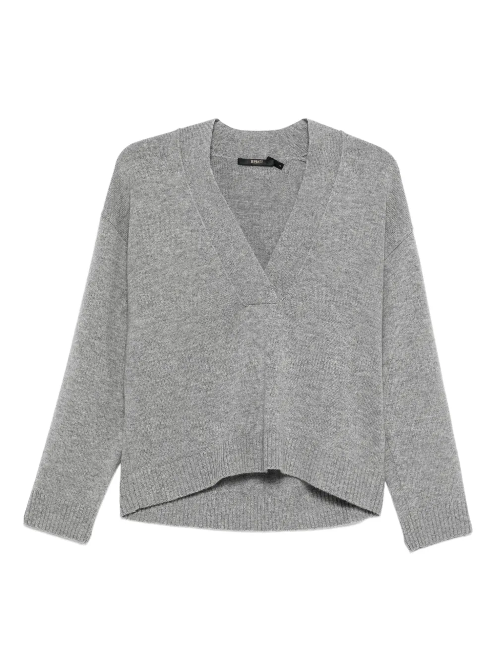 Seventy V-neck wool sweater Grijs