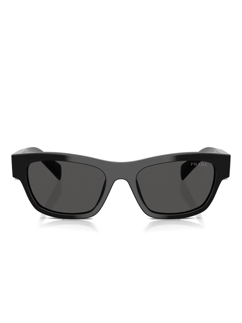 Prada Eyewear logo-plaque sunglasses Zwart