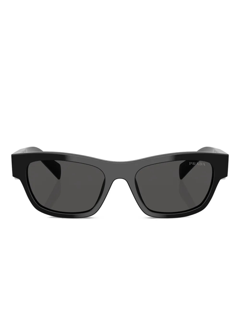 Prada Eyewear logo-plaque sunglasses Zwart