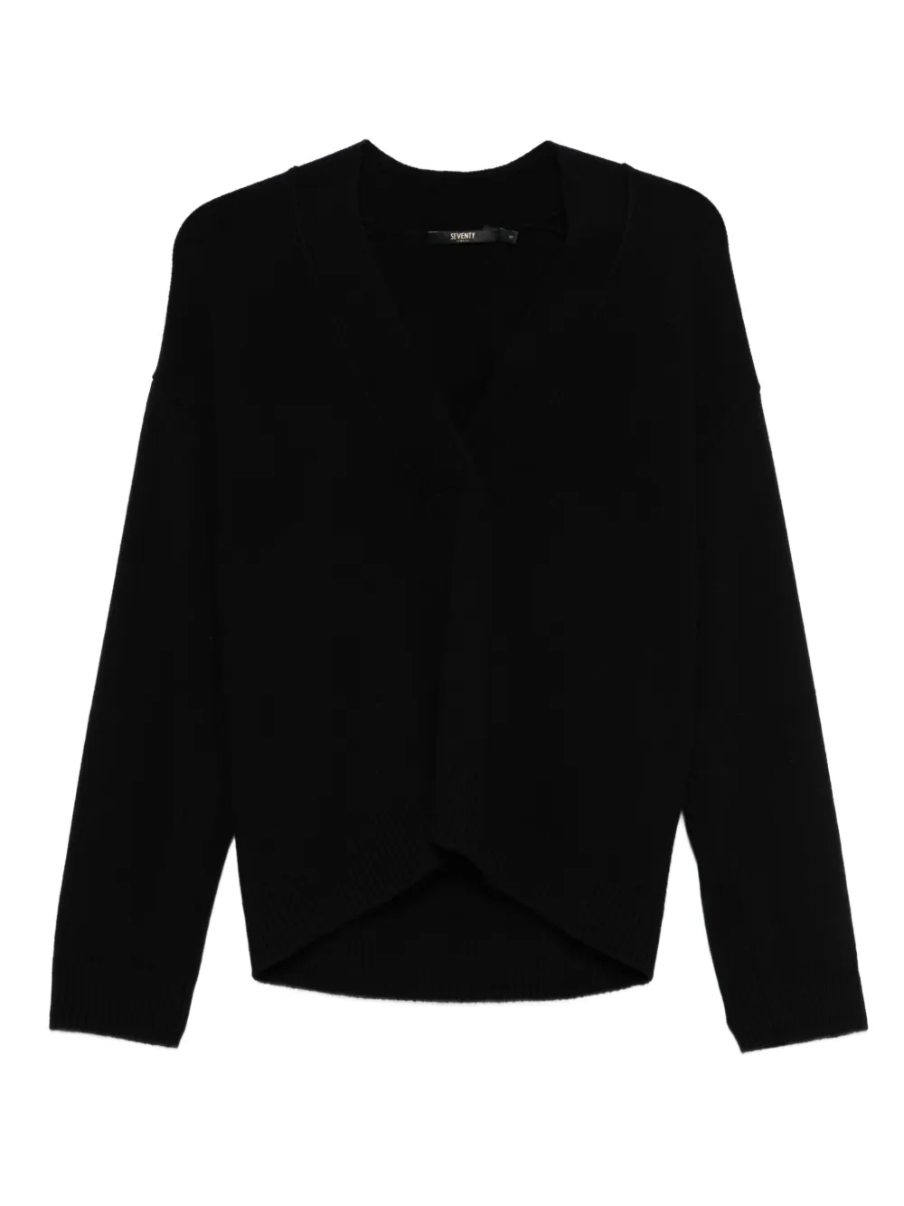 Seventy V-neck wool sweater Zwart